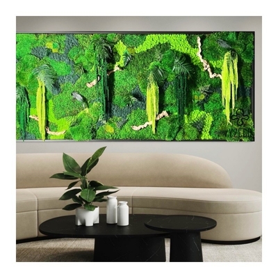 quality Büro Innenraum künstliche grüne Pflanze Moos Wand in kundenspezifischen Farben für Landschaftsgestaltung factory